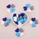 LOFCA Silicone Beads Heart Shape 40pcs Charm Teether Baby Teething Jewelry Nursing Baby Oral Care