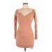 Forever 21 Casual Dress - Mini: Tan Dresses - Women's Size Medium