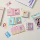 Mini Photo Album Cartoon PVC Name Card Holder Love Heart Hollow Picture Storage Case 32 Pockets