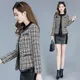 Small Fragrant Coat Women Spring Autumn Korean Slim Short Jacket Female Tweed Wool Outwear Casual