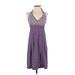 Athleta Casual Dress Halter Sleeveless: Purple Dresses - Women's Size 4