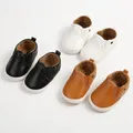 Baby Infant Toddler Shoes Slip-on Soft Sole Leather Moccasins Pre-Walkers