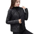 Thin light Down Cotton Jacket Female Short Coat Autumn Parkas 2023 New Women's Winter Stand Collar