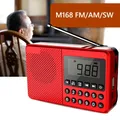 Mini Portable Radio FM/AM/SW Radio MP3 Player Dual Antenna Handheld Full Band Radio LED Display 2.1
