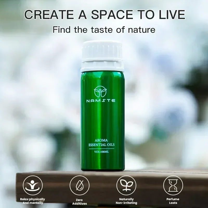 Namaste 100 ml neue ätherische Öle für Luftbefeuchter, Diffusor, My Way, Parfüm, Heimduft, elektrischer aromatischer Oasis-Lufterfrischer Image