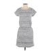 Gap Casual Dress - Shift: Gray Marled Dresses - Women's Size X-Small