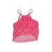 Kenneth Cole REACTION Swimsuit Top Pink Halter Swimwear - Women's Size Small