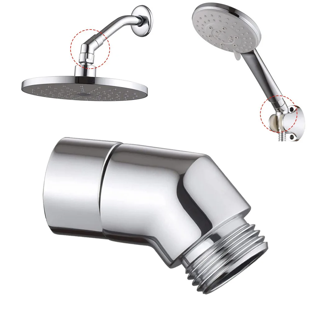 G1/2 Dusche Ellenbogen Adapter Dusche Anschluss Hand Dusche/Top Spray Ellenbogen Chrom-Winkel Innengewinde Und Außengewinde badezimmer Teile
