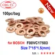 100PCS Common Rail Injector Copper Washer F 00V C17 503 Injector Shim F00VC17503 for BOSCH NOZLE