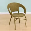 Balcony small rattan chair single armrest chair leisure home chair elderly courtyard outdoor rattan