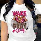 T-Shirt girocollo con stampa grafica Top Casual manica corta per la primavera estate abbigliamento