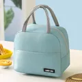 Borsa Termica isolata Lunch Box Lunch Bags for Women borsa frigo portatile Tote Cooler borse tinta