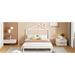 Rosefray Platform Bed w/ Unique House-shaped Headboard Design, Full Size - Stylish & Sturdy Furniture Piece For Modern Bedrooms in White | Wayfair