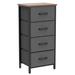 Sturdy Black Dresser - Premium Drawers, Adjustable Feet, Ideal For Bedroom & Living Room Accentuations by Manhattan Comfort | Wayfair W16-11488