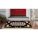 White 36 x 24 x 0.375 in Area Rug - DBK Transitional Rugs Frontporch Rooster Indoor/Outdoor Rug Black 5' X 7'6" | 36 H x 24 W x 0.375 D in | Wayfair