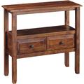 Signature Design By Ashley Abbonto Traditional Accent Table w/ Drawers & Display Shelf Wood in Brown | 29 H x 32 W x 13 D in | Wayfair B075464R79