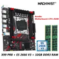MACHINIST X99 Store 8 Kit de carte mère avec Intel LGA2011-3 Xeon E5 2666 V3 CPU et DDR3 2*16 Go de