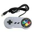 Manette de jeu rétro filaire USB SNES 1 pièce contrôleur Joystick pour royaume-uni