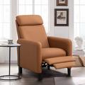 Recliner Chair - Accent Chair - iYofe Modern PU Accent Chair, Adjustable Recliner Chair, Wingback Single Sofa, Home Theater Seating Faux | Wayfair