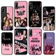 Coque de téléphone rose et noir pour Huawei Y9 6 7 5 Prime Enjoy 7s 7 8 plus 7a 9e 9plus 8E Lite