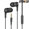 STONEGO-Écouteurs Intra-Auriculaires Filaires avec Microphone RapBass 3.5mm Compatible avec IPad