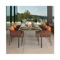 NashyCone Rectangular 4 - Person Outdoor Dining Set w/ Cushions Metal in Black | 70.86 W x 35.43 D in | Wayfair 03XYC128WINCC2PPJ0UX