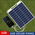 Panneau solaire portable avec deux ports USB adapté au chargement de téléphone portable camping en