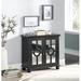 smashgroup Accent Storage Cabinet Wood in Black | 27.25 H x 28.25 W x 13.25 D in | Wayfair WJ-B011P169759