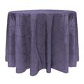 Ultimate Textile -5 Pack- Embroidered Pintuck Taffeta 120-Inch Round Tablecloth Lavender Wisteria in Gray/Indigo | 120 W x 120 D in | Wayfair