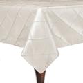 Ultimate Textile Embroidered Pintuck Taffeta 60 X 60-Inch Square Tablecloth Ivory Cream Polyester in Gray/White | 60 W x 60 D in | Wayfair