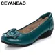 CEYANEAO-Ballerines en cuir véritable pour femme chaussures confortables décontractées faites à