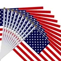 Bâton de drapeau américain 5x8 pouces 30cm décoration pour la maison fête de l'indépendance