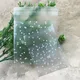 Cellophane transparente en plastique à pois avec poudres auto-adhésives sac cadeau pour bonbons et