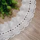 Garniture en dentelle brodée évidée pour bricolage tissu en coton blanc cassé 100% grill largeur