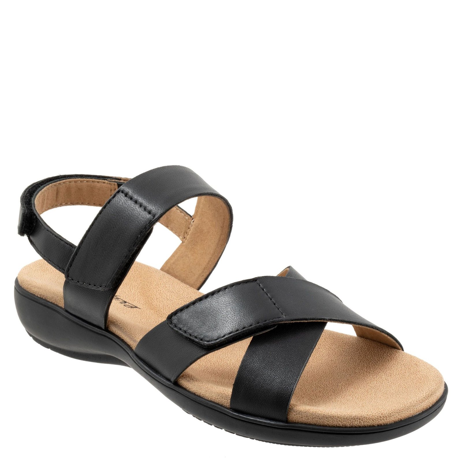 Trotters River - Womens 8.5 Black Sandal W2