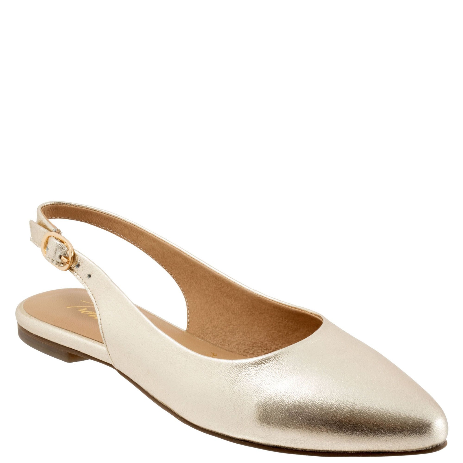 Trotters Evelyn - Womens 7.5 Bone,Metallic Slip On N