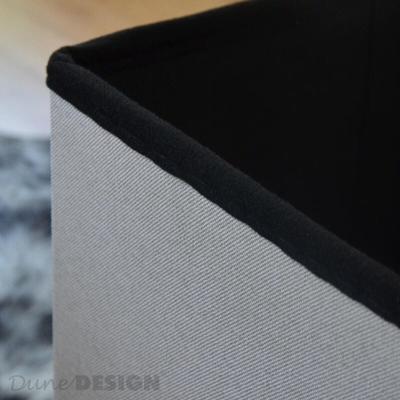 Faltbarer Sitzhocker 38cm Fußhocker Polsterhocker mit ca 42L Stauraum Sitzwürfel Sitzkasten Image