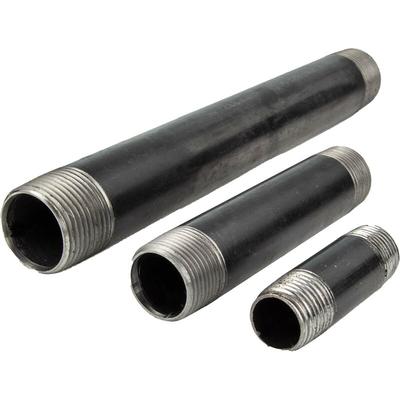 Gebo - Rohrdoppelnippel - Langnippel Stahl schwarz, Typ 23, 1 1/2 Zoll x 50 mm Image
