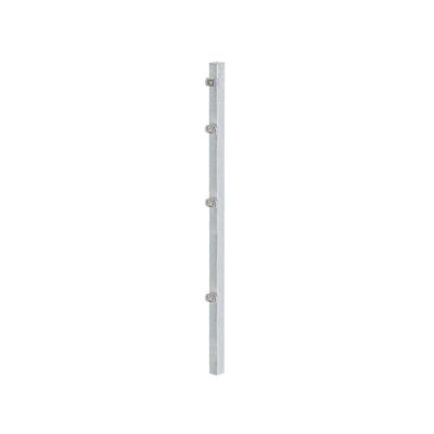Zaunpfosten inkl. Klemmlasche 120 cm 60 x 40 mm feuerverzinkt Zauneck-Set - Alberts Image