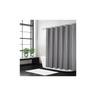 Eting - Badezimmer-Duschvorhang aus dickem Leinen mit Haken, waschbar, Luxushotel, grau, 180 x 200