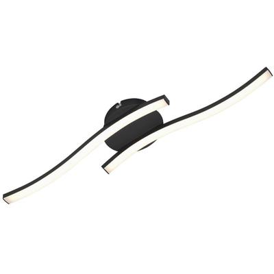 Led Deckenleuchte Deckenlampe 2-flammig 12 w 3000K Schwarz Metall Briloner Image