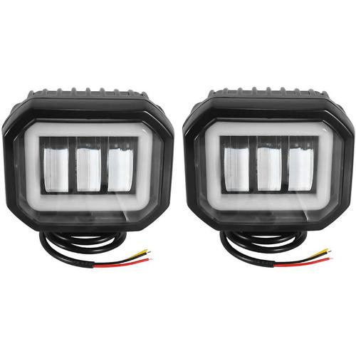 2pc 30w Motorrad Scheinwerfer Weiß, 4 zoll Motorrad Nebel Licht Lampe Motorrad Scheinwerfer Led