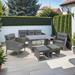 Winston Porter Ratana 4 - Person Outdoor Seating Group w/ Cushions in Gray | Wayfair A22BE78590DD467EB0DFF88903D39E4A