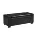 Latitude Run® Upholstery Storage Ottoman Bench, Shoe Bench For Living Room, Entryway in Black | 17.32 H x 50.8 W x 20 D in | Wayfair