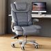 Latitude Run® Maynar Office Chair w/ Headrest Upholstered/Metal in Gray | 44.9 H x 24.4 W x 20.5 D in | Wayfair 62A3A64E1F594B0EBDE3FFFBB5620E01