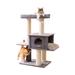 Tucker Murphy Pet™ Endress 57" H Cat Tree Manufactured Wood in Brown/Gray | 57 H x 23 W x 31 D in | Wayfair 11A8898F30184D54BE39930D2CFDADD2