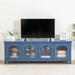 Red Barrel Studio® Jhared 17.72" W Storage Credenza Wood in Blue | 24.02 H x 17.72 W x 70.87 D in | Wayfair 3419DD50AD994FDFBB29AED7DA5CA6AB