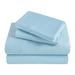 Haus & Home Modal From Beechwood 400 Thread Count Lightweight Cooling Solid Deep Pocket Bed Sheet Set in Blue | Wayfair MO400CKSH SLLB