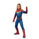 Rubie's 700594 - Offizieller Captain Marvel - Hero Anzug, Kinderkostüm, Großes Alter: 8–10 Jahre