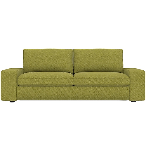 3-Sitzer Sofa Bezug aus einfarbigen Überzügen Image